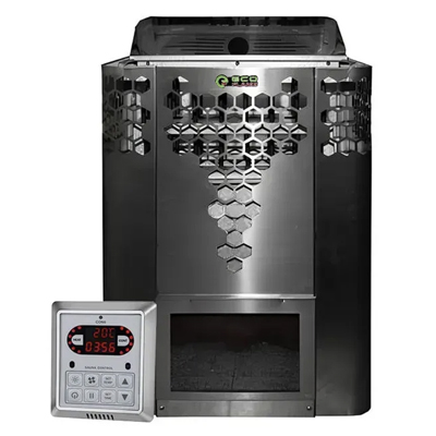 Електрокам'янка для лазні та сауни Ecoflame HYB90 9 кВт + пульт CON6 - Зображення 2