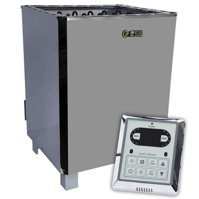 Електрокам'янка для сауни та лазні EcoFlame SAM D-12 12 15 кВт + пульт CON6